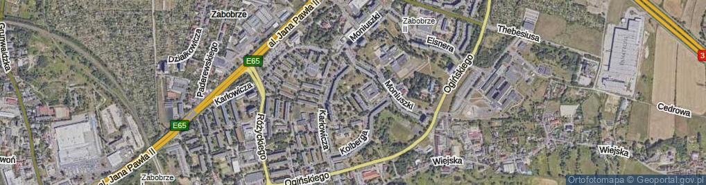 Zdjęcie satelitarne Komedy-Trzcińskiego Krzysztofa ul.